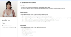 NR436 Week 5 iHuman Case: Jennifer Lee