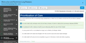 NR507 Week 3: Alterations in Pulmonary Function