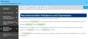 NR507 Week 5: Alterations in Neurobiological Function