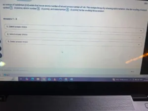 CHEM120 Week 8: Exam 3