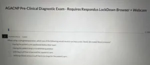 NR569 Week 2: CEA Pre-Clinical Diagnostic Exam