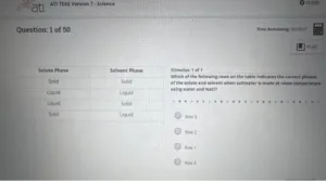ATI TEAS Version 7 - Science