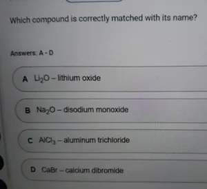 CHEM110 Week 2: Exam 1