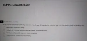 NR603 FNP Pre-Diagnostic Exam