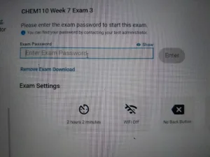 CHEM110 Week 7: Exam 3