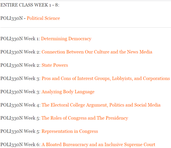 POLI330N - Political Science