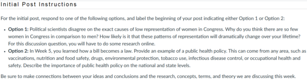 POLI330N Week 5: The Roles of Congress and The Presidency