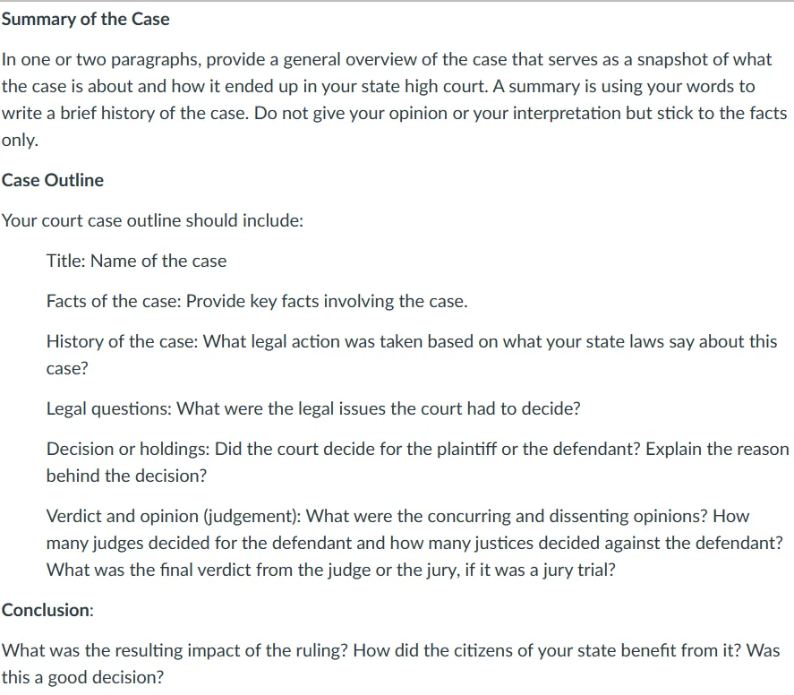 POLI330N Week 6: Part I How the Courts Address or Respect Our Rights as Citizens - Outline