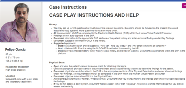 NR509 Week 5 Case: Felipe Garcia