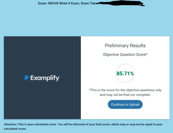 NR548 Week 8: Exam 4