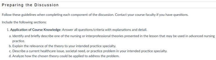 Nursing or Interprofessional Theories