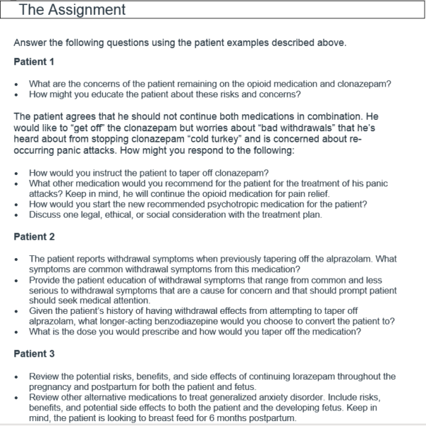 NURS-6630N Week 5 Assignment De-Prescribing