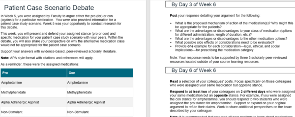 Patient Case Scenario Debate