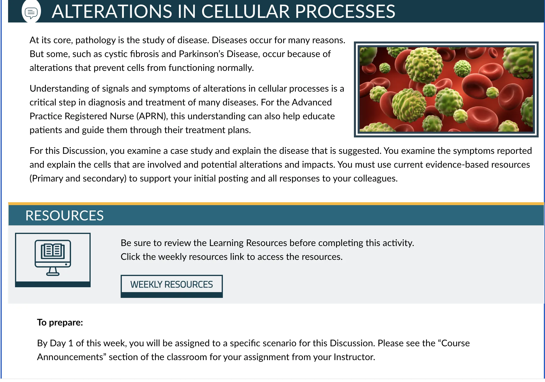 Alterations in Cellular Processes