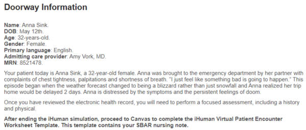 NR305 Week 6 iHuman: Anna Sink - Image 7