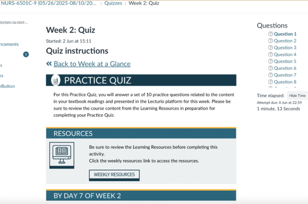 NURS-6501C Week 2 Quiz - Image 2