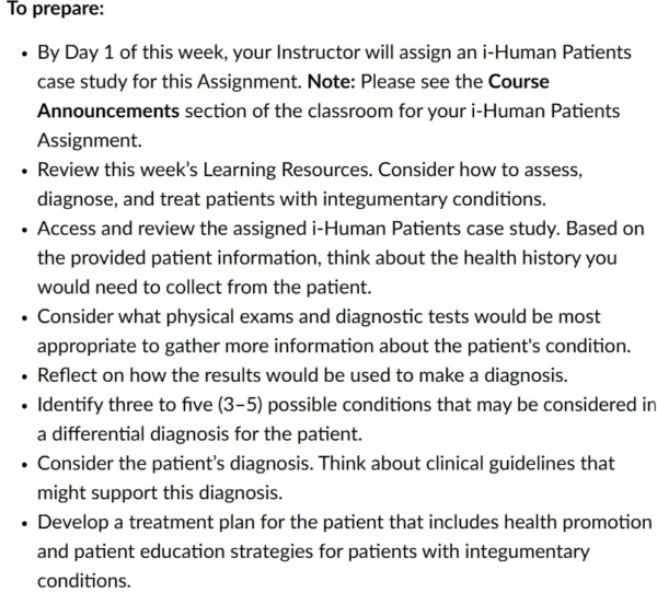 EVALUATING AND MANAGING INTEGUMENTARY CONDITIONS