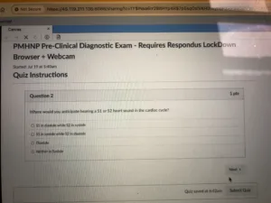 NR547 Week 2: CEA Pre-Clinical Diagnostic Exam