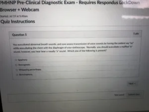 NR547 Week 2: CEA Pre-Clinical Diagnostic Exam