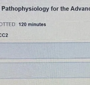 D115 Advanced Pathophysiology for the Advanced Practice Nurse
