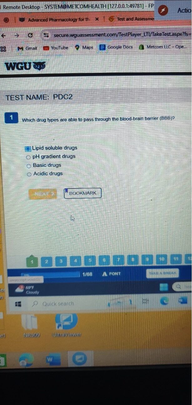 D116: Advanced Pharmacology for the Advanced Practice Nurse