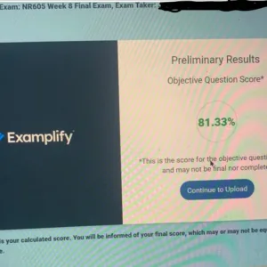 NR605 Week 8: Final Exam