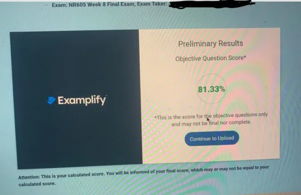NR605 Week 8: Final Exam