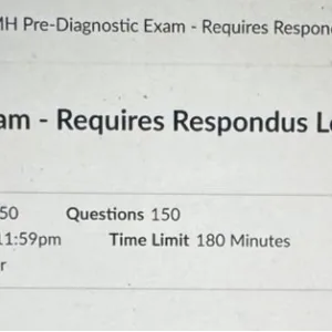 NR607: PMH Pre-Diagnostic Exam