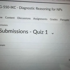 NSG-550 Quiz 1