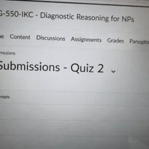 NSG-550 Quiz 2