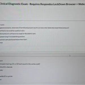 NR511 Week 2: FNP Pre-Clinical Diagnostic Exam