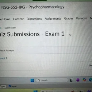 NSG 552 Exam 1