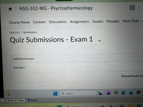 NSG 552 Exam 1