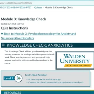 NURS-6630N Module 3: Knowledge Check