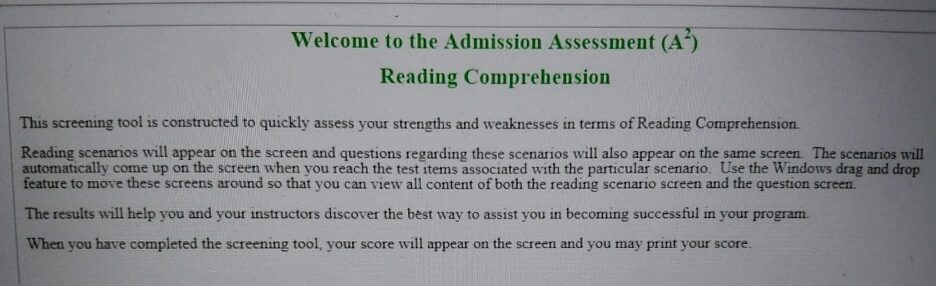 HESI A2 - Reading Comprehension