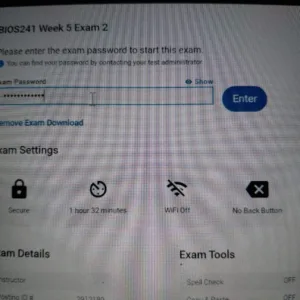 BIOS241 Week 5 Exam 2