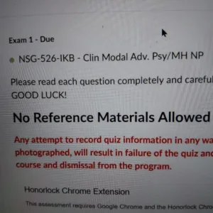 NSG-526 Exam 1