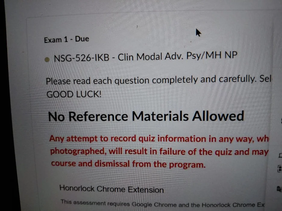NSG-526 Exam 1